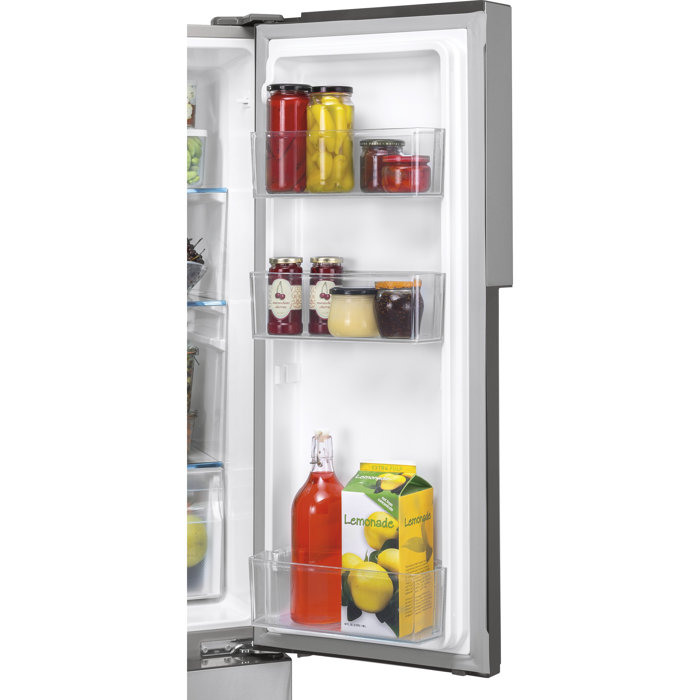 Haier 33" 16.4 Cubic Feet Energy Star SmudgeResistant Builtin Bottom Freezer Refrigerator